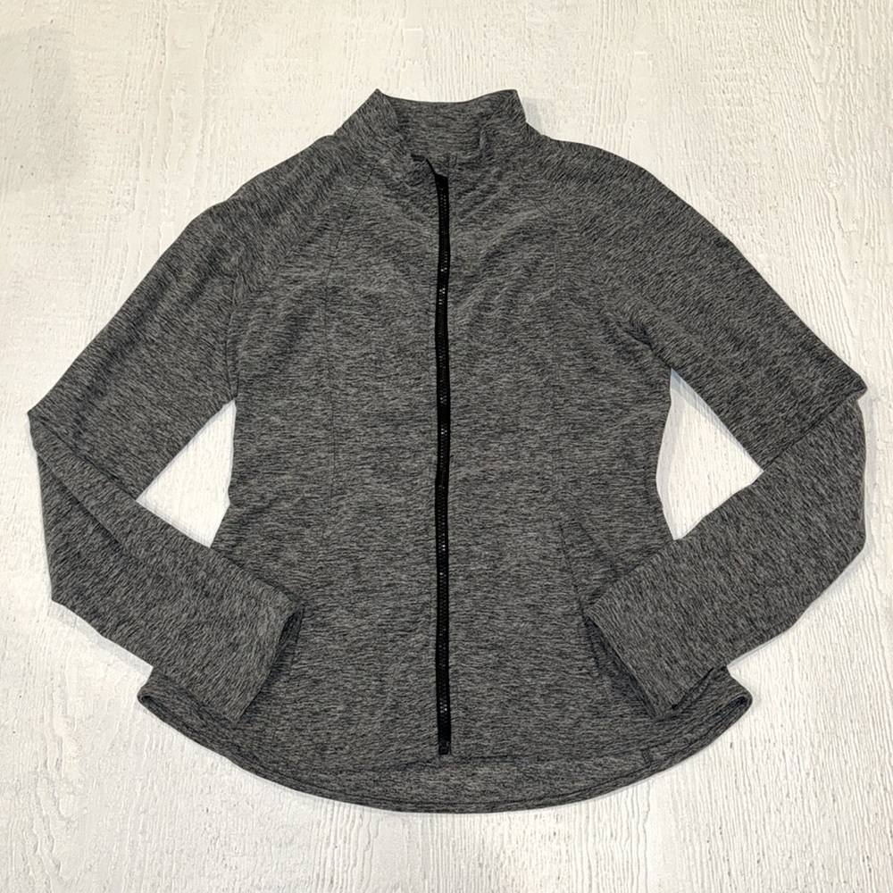 Yogalicious Heather Gray Full-Zip Jacket